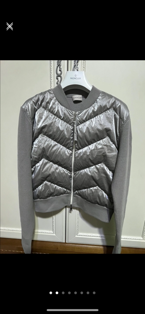 몽클레어 트리콧 니트패딩