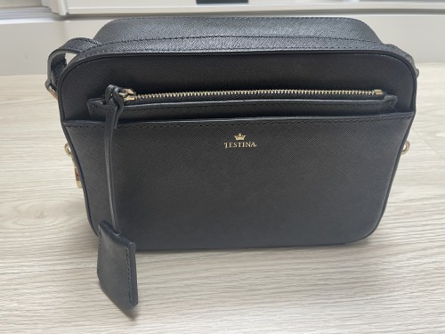 제이에스티나 블랙 미니 크로스백